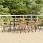 vidaXL Juego de comedor de jardín 9 piezas ratán sintético vidaXL Juego de comedor de jardín 9 piezas ratán sintético