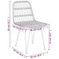 vidaXL Juego de comedor de jardín 9 piezas ratán sintético vidaXL Juego de comedor de jardín 9 piezas ratán sintético