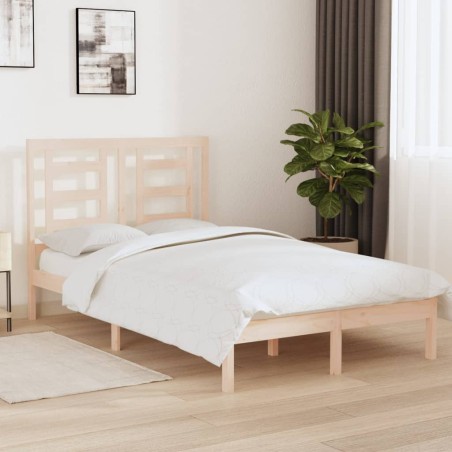 vidaXL Estructura de cama madera maciza de pino 120x200 cm
