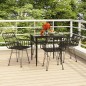 vidaXL Juego de comedor de jardín 5 piezas ratán sintético negro vidaXL Juego de comedor de jardín 5 piezas ratán sintético negro