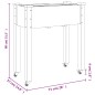 vidaXL Jardinera con forro y ruedas madera de abeto marrón 71x37x80 cm vidaXL Jardinera con forro y ruedas madera de abeto marrón 71x37x80 cm