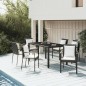 vidaXL Set de comedor de jardín 7 pzas y cojines ratán sintético negro vidaXL Set de comedor de jardín 7 pzas y cojines ratán sintético negro