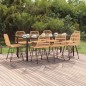 vidaXL Juego de comedor de jardín 9 piezas ratán sintético vidaXL Juego de comedor de jardín 9 piezas ratán sintético