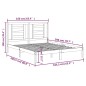 vidaXL Estructura de cama de madera maciza de pino negra 160x200 cm vidaXL Estructura de cama de madera maciza de pino negra 160x200 cm