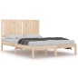 vidaXL Estructura de cama madera maciza de pino 135x190 cm vidaXL Estructura de cama madera maciza de pino 135x190 cm