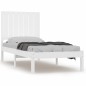 vidaXL Estructura de cama individual madera maciza blanco 75x190 cm vidaXL Estructura de cama individual madera maciza blanco 75x190 cm
