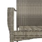 vidaXL Set comedor jardín 7 pzas y cojines ratán sintético gris vidaXL Set comedor jardín 7 pzas y cojines ratán sintético gris