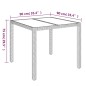 vidaXL Set comedor de jardín 5 piezas con cojines ratán sintético gris vidaXL Set comedor de jardín 5 piezas con cojines ratán sintético gris