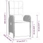 vidaXL Set comedor jardín 7 pzas y cojines ratán sintético gris vidaXL Set comedor jardín 7 pzas y cojines ratán sintético gris