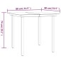 vidaXL Set comedor de jardín 3 pzas con cojines ratán sintético negro