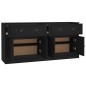 vidaXL Aparadores 2 uds madera contrachapada negro vidaXL Aparadores 2 uds madera contrachapada negro
