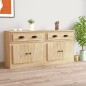 vidaXL Aparadores 2 piezas madera contrachapada color roble sonoma