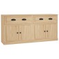 vidaXL Aparadores 2 piezas madera contrachapada color roble sonoma