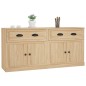 vidaXL Aparadores 2 piezas madera contrachapada color roble sonoma