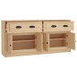 vidaXL Aparadores 2 piezas madera contrachapada color roble sonoma