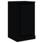 vidaXL Aparadores 3 piezas madera contrachapada negro vidaXL Aparadores 3 piezas madera contrachapada negro
