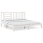 vidaXL Estructura de cama madera maciza de pino blanco 200x200 cm