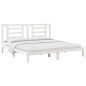 vidaXL Estructura de cama madera maciza de pino blanco 200x200 cm