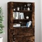 vidaXL Aparador alto madera contrachapada roble ahumado vidaXL Aparador alto madera contrachapada roble ahumado