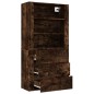 vidaXL Aparador alto madera contrachapada roble ahumado vidaXL Aparador alto madera contrachapada roble ahumado
