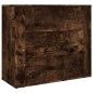 vidaXL Aparador alto madera contrachapada roble ahumado vidaXL Aparador alto madera contrachapada roble ahumado
