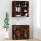 vidaXL Aparador alto madera contrachapada roble ahumado vidaXL Aparador alto madera contrachapada roble ahumado