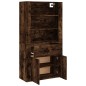 vidaXL Aparador alto madera contrachapada roble ahumado vidaXL Aparador alto madera contrachapada roble ahumado
