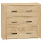 vidaXL Aparadores 2 piezas madera contrachapada color roble sonoma vidaXL Aparadores 2 piezas madera contrachapada color roble sonoma