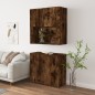 vidaXL Aparador alto madera contrachapada roble ahumado vidaXL Aparador alto madera contrachapada roble ahumado
