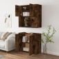 vidaXL Aparador alto madera contrachapada roble ahumado vidaXL Aparador alto madera contrachapada roble ahumado