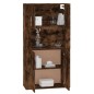 vidaXL Aparador alto madera contrachapada roble ahumado vidaXL Aparador alto madera contrachapada roble ahumado