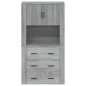 vidaXL Aparador alto de madera contrachapada gris Sonoma vidaXL Aparador alto de madera contrachapada gris Sonoma