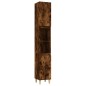 vidaXL Set de muebles baño 3 pzas madera contrachapada roble ahumado vidaXL Set de muebles baño 3 pzas madera contrachapada roble ahumado