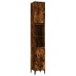 vidaXL Set de muebles baño 3 pzas madera contrachapada roble ahumado vidaXL Set de muebles baño 3 pzas madera contrachapada roble ahumado