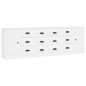 vidaXL Aparadores 3 piezas madera contrachapada blanco