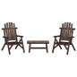 vidaXL Juego de muebles de jardín 3 piezas madera maciza de abeto vidaXL Juego de muebles de jardín 3 piezas madera maciza de abeto