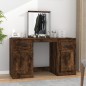 vidaXL Tocador con espejo color roble ahumado 130x50x132,5 cm vidaXL Tocador con espejo color roble ahumado 130x50x132,5 cm