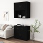 vidaXL Aparador alto madera contrachapada negro vidaXL Aparador alto madera contrachapada negro