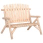 vidaXL Juego de muebles de jardín 5 piezas madera maciza de abeto vidaXL Juego de muebles de jardín 5 piezas madera maciza de abeto