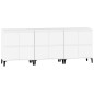 vidaXL Aparadores 3 uds madera contrachapada blanco 60x35x70 cm vidaXL Aparadores 3 uds madera contrachapada blanco 60x35x70 cm