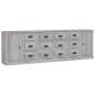 vidaXL Aparadores 3 piezas madera contrachapada gris Sonoma vidaXL Aparadores 3 piezas madera contrachapada gris Sonoma