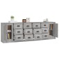 vidaXL Aparadores 3 piezas madera contrachapada gris Sonoma vidaXL Aparadores 3 piezas madera contrachapada gris Sonoma