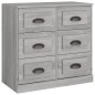 vidaXL Aparadores 3 piezas madera contrachapada gris Sonoma vidaXL Aparadores 3 piezas madera contrachapada gris Sonoma