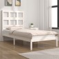 vidaXL Estructura de cama madera maciza de pino blanco 90x200 cm