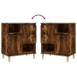 vidaXL Aparadores 3 uds madera contrachapada roble ahumado 60x35x70 cm