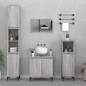 vidaXL Set de muebles de baño 3 pzas madera contrachapada gris sonoma vidaXL Set de muebles de baño 3 pzas madera contrachapada gris sonoma