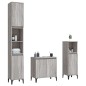 vidaXL Set de muebles de baño 3 pzas madera contrachapada gris sonoma vidaXL Set de muebles de baño 3 pzas madera contrachapada gris sonoma