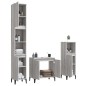 vidaXL Set de muebles de baño 3 pzas madera contrachapada gris sonoma vidaXL Set de muebles de baño 3 pzas madera contrachapada gris sonoma