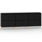 vidaXL Aparadores 3 uds madera contrachapada negro 60x35x70 cm vidaXL Aparadores 3 uds madera contrachapada negro 60x35x70 cm