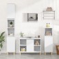 vidaXL Juego de muebles de baño 3 pzas madera contrachapada blanco vidaXL Juego de muebles de baño 3 pzas madera contrachapada blanco